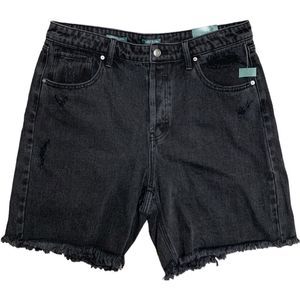 Wild Fable Women’s Black High Rise Jean Bermuda Shorts, Size 14, NWT.l